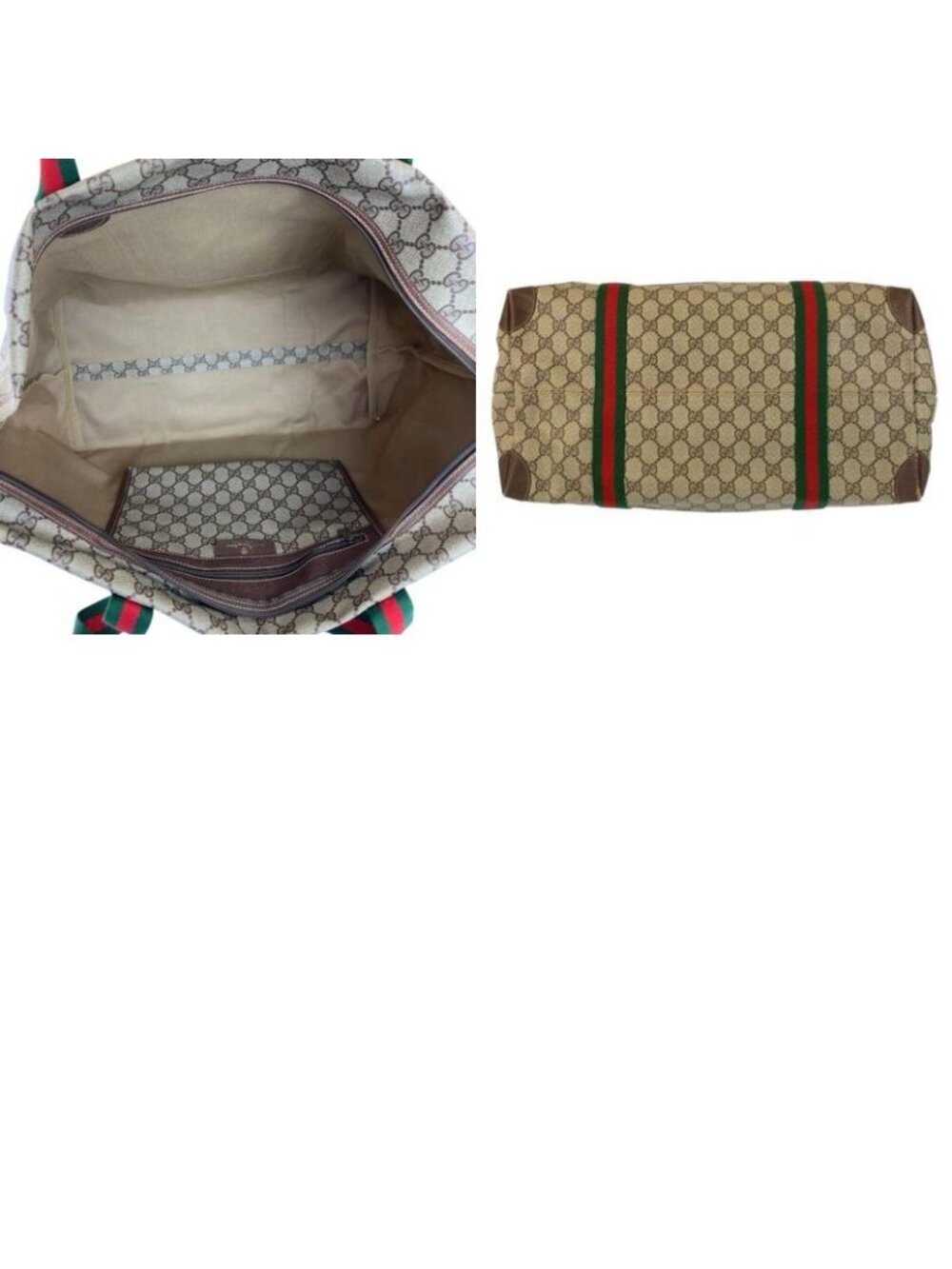 Gucci Vintage Sherry Line GG Supreme Canvas 156 19 014 Boston Bag - Picture 9 of 9